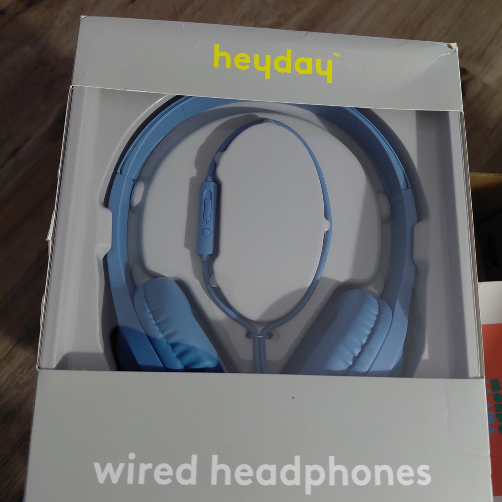 Heyday Light Blue Wired Headphones